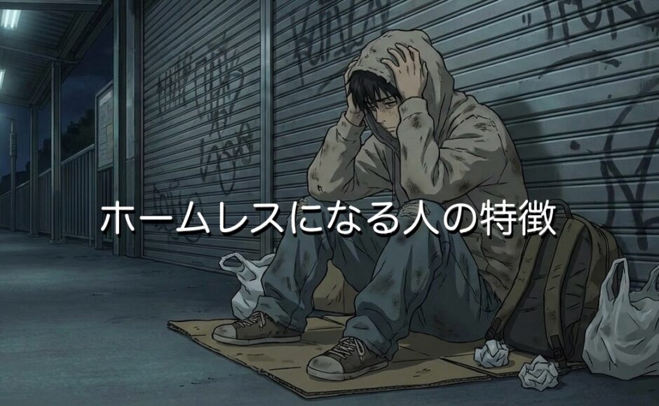 ホームレスになる人の特徴3選！若者でも陥る原因を徹底解説