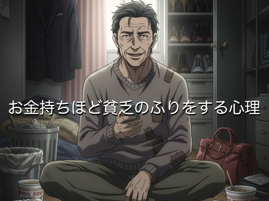 金持ちほど貧乏のふりをする心理3選！貧乏だと思ったら金持ちだったパターンを徹底解説