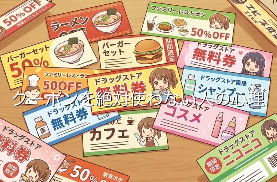 クーポンを絶対に使わない人の心理3選！意味ない・めんどくさい理由を解説