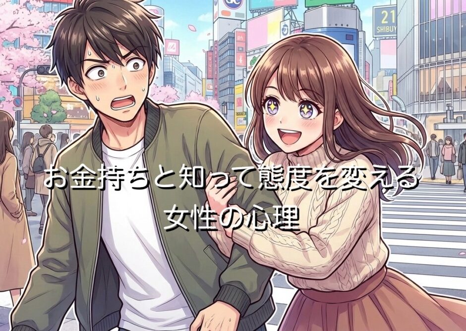 お金持ちと知って態度を変える女性の心理5選！なぜ急に変わるのか徹底解説