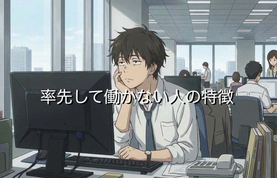 率先して働かない人の特徴5選！やる気のない人と働きたくないときの対処法を紹介