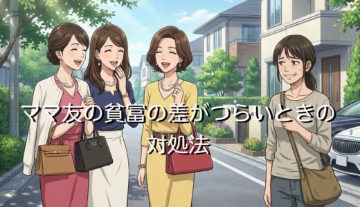 ママ友の貧富の差がつらいときの対処法！生活レベルの違いや経済格差の解決法