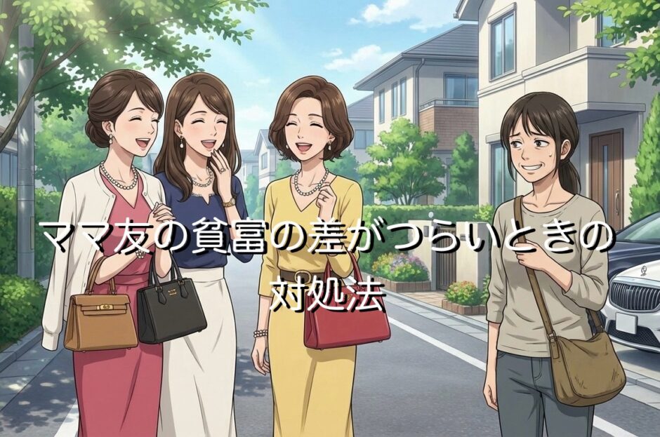 ママ友の貧富の差がつらいときの対処法！生活レベルの違いや経済格差の解決法