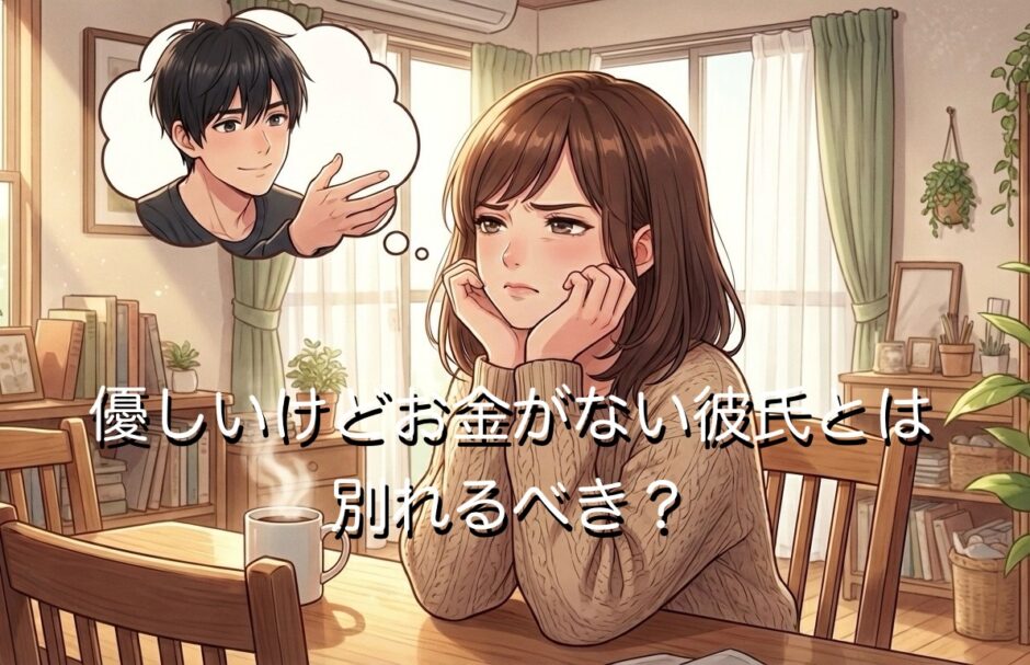 優しいけどお金がない彼氏とは別れるべき？30代・40代・50代を年代別に徹底解説