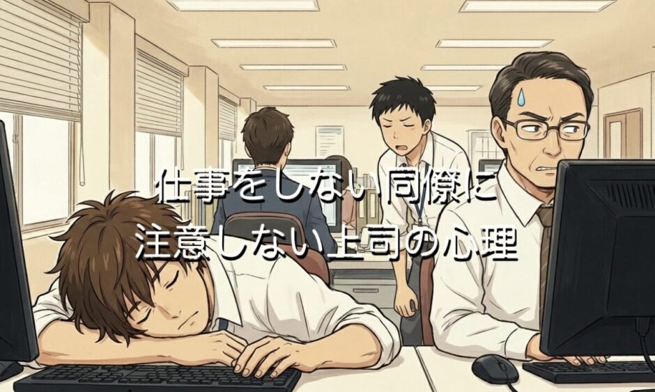 仕事をしない同僚に注意しない上司の心理3選！直接注意させる対処法を紹介