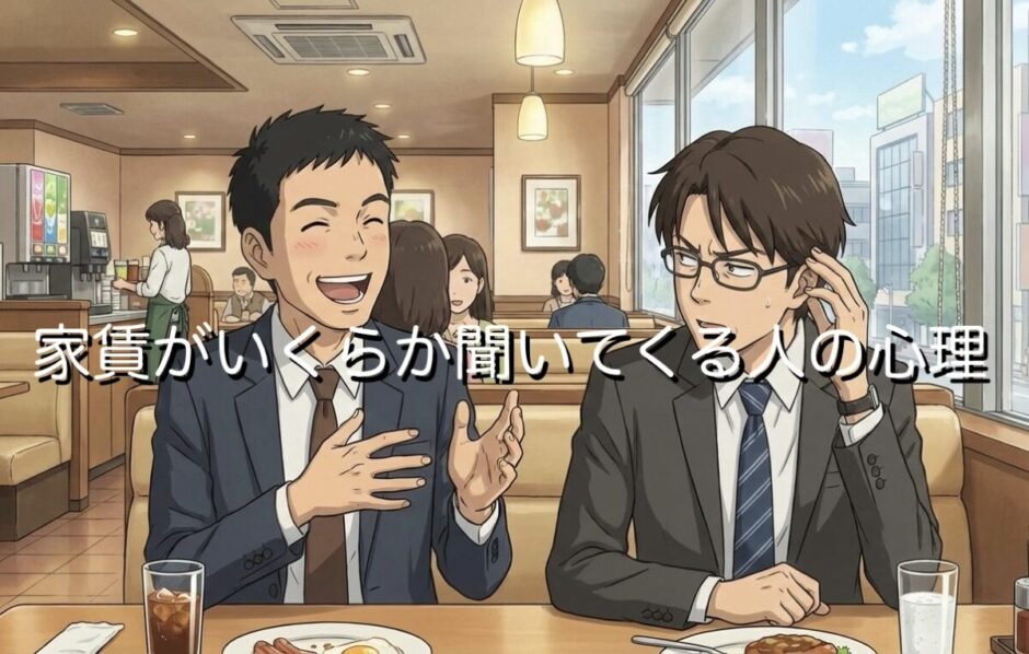 家賃がいくらか聞いてくる人の心理4選！言いたくない・聞かれたらどう返すか徹底解説
