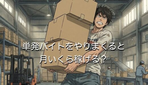 単発バイトをやりまくると月いくらまで稼げる？平均月収の給料と比較して解説