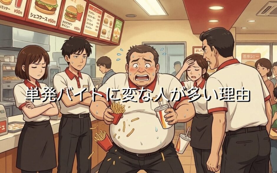 単発バイトに変な人・やばいやつが多い理由3選！なぜ危ない人間が集まるのか解説