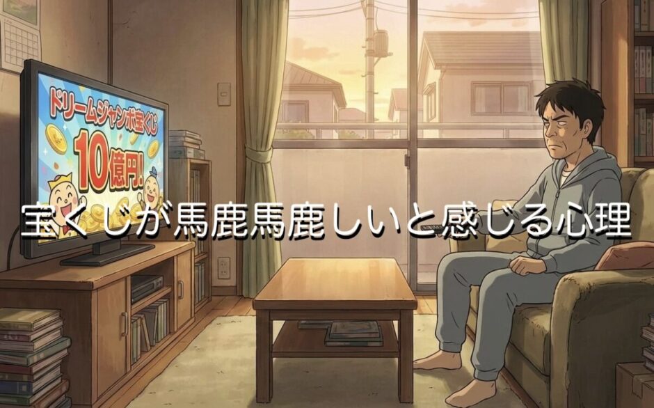 宝くじが馬鹿馬鹿しいと感じる心理3選！ギャンブルだから買わないほうがいいのか解説
