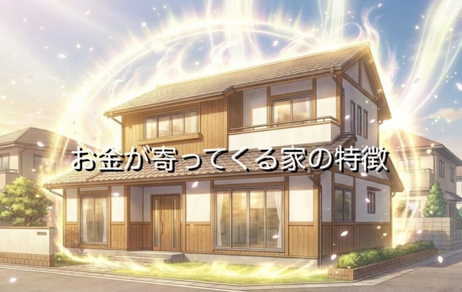 お金が寄ってくる・貯まる家の特徴3選！金運が舞い込む家を徹底解説