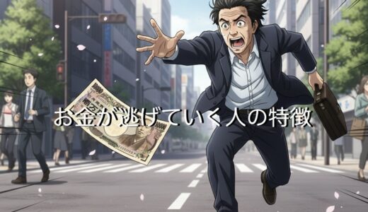 お金が逃げていく人の特徴！寄ってくる人との違いを徹底解説