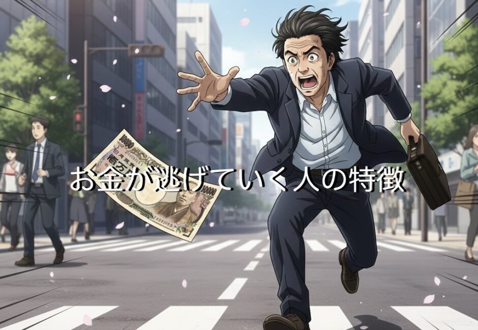 お金が逃げていく人の特徴！寄ってくる人との違いを徹底解説