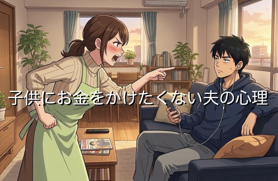 子供にお金をかけたくない夫の心理7選！なぜ家族に冷たいのか徹底解説