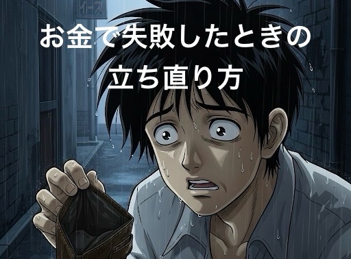 お金で失敗したときの立ち直り方！大金を失った経験をどう活かすか徹底解説