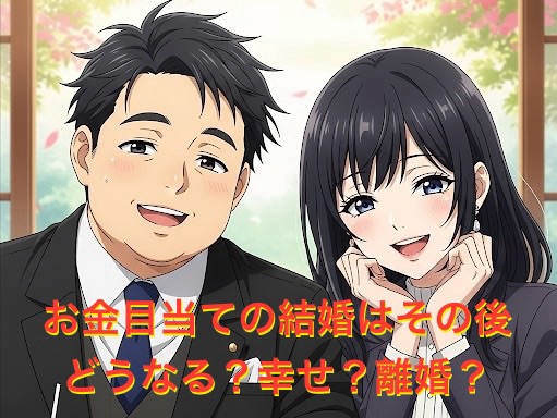 お金目当ての結婚はその後どうなる？幸せなのか離婚で後悔するのか末路を徹底解説