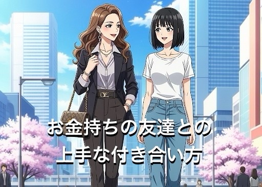 お金持ちの友達との上手な付き合い方5選！ムカつく劣等感の消し方を徹底解説