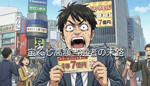 宝くじの高額当選者の末路3選！バレるから危険？家庭崩壊の事例など徹底解説