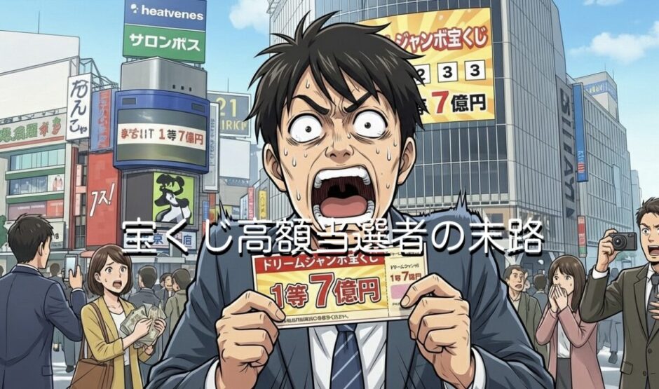 宝くじの高額当選者の末路3選！バレるから危険？家庭崩壊の事例など徹底解説