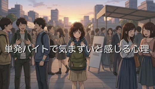 単発バイトで気まずいと感じる心理3選！一人でぼっちになる人を男女別に解説