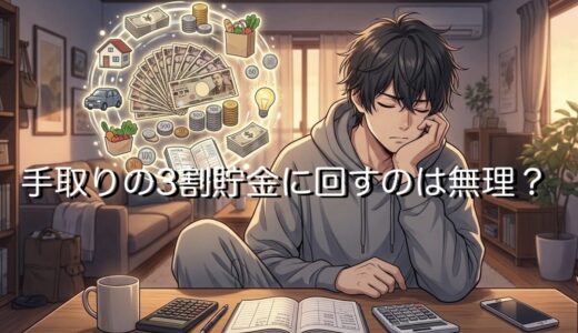 手取りの3割を貯金に回すのは無理？一人暮らしは何割が理想か徹底解説