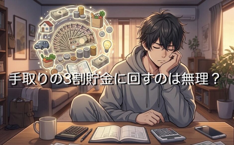 手取りの3割を貯金に回すのは無理？一人暮らしは何割が理想か徹底解説