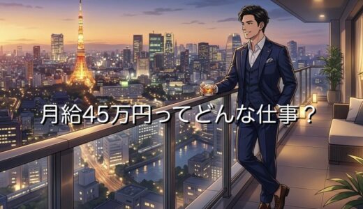月給45万円ってどんな仕事？勝ち組で生活レベルがすごいのか徹底解説
