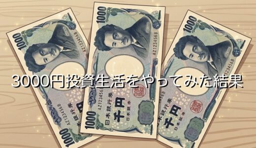 3000円投資生活をやってみた結果どうなる？失敗例やデメリットを徹底解説