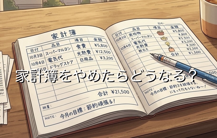 家計簿をやめたらどうなる？ストレスや家計管理の変化を徹底解説