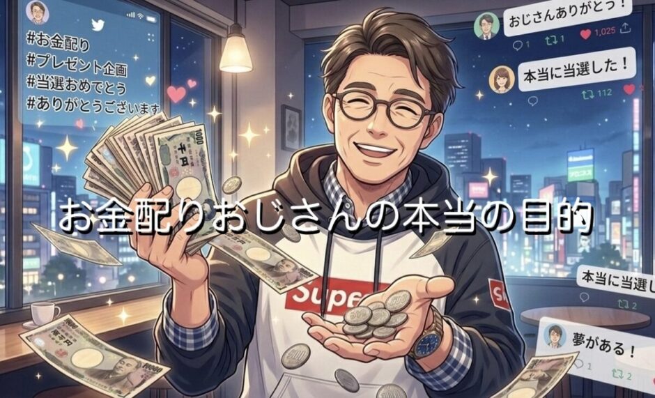 お金配りおじさんの本当の目的とは？なぜ気持ち悪いと言われるのか徹底解説