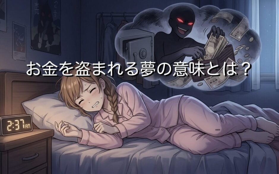 お金を盗まれる夢の意味とは？スピリチュアルな視点から徹底解説