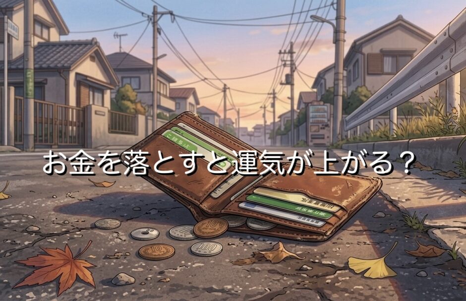 お金を落とすと厄落としで運気が上がる？その本当の意味を徹底解説