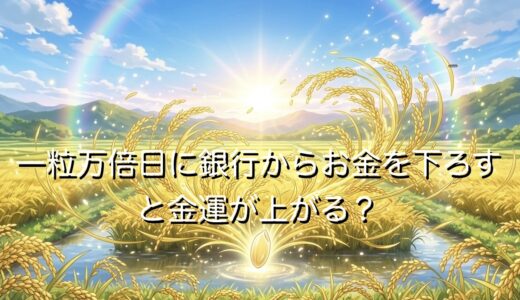 一粒万倍日に銀行からお金を下ろすと金運が上がる？財布使い始めの時間も解説