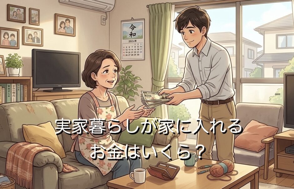 実家暮らしが家に入れるお金は平均いくら？なぜ入れないといけないのか解説