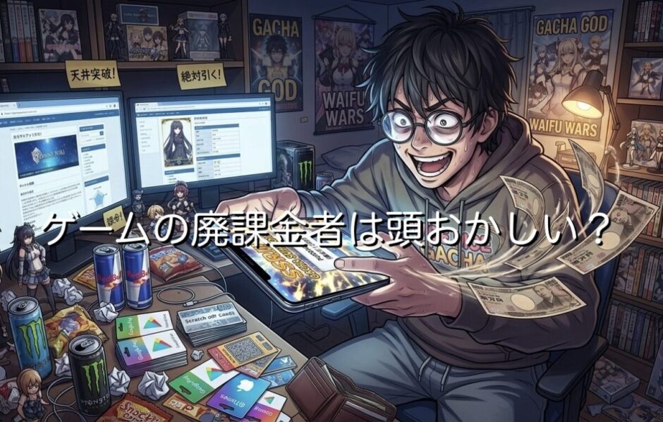 ゲームの廃課金者は頭おかしい？その末路やお金がどこから出ているのか徹底解説