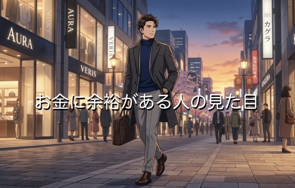 お金に余裕がある人の見た目の特徴4選！服装や身に付けているものを徹底解説