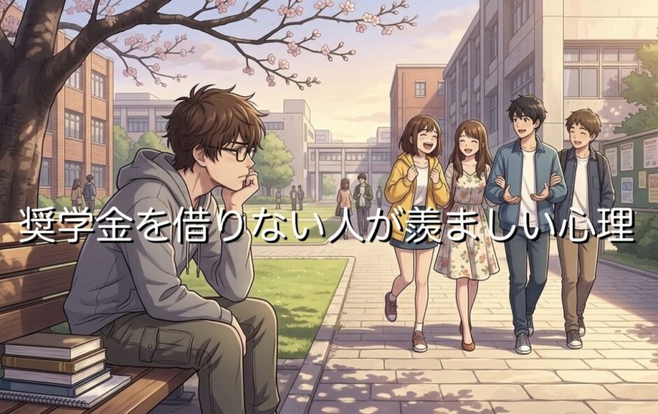 奨学金を借りない人が羨ましいと思う心理3選！借りていない人の割合も紹介