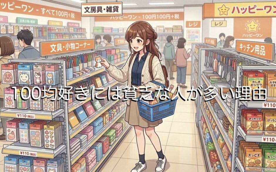 100均好きには貧乏な人が多い理由3選！なぜ節約にならないのか徹底解説