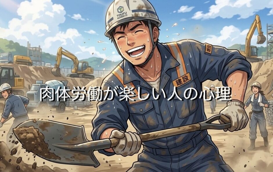 肉体労働が楽しい人の特徴！なぜきつい体力仕事が好きなのか徹底解説