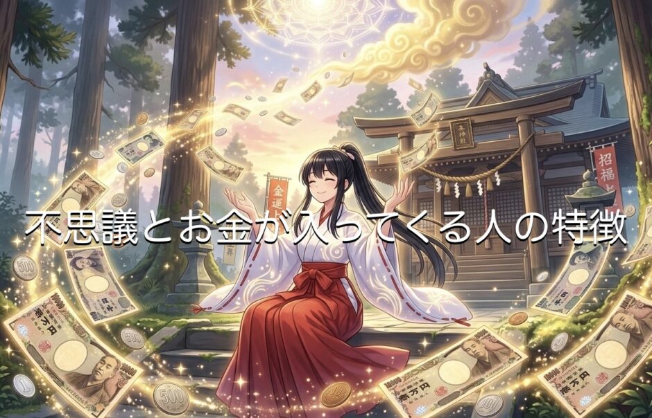 不思議とお金が入ってくる人の特徴！前兆やスピリチュアルの視点から徹底解説