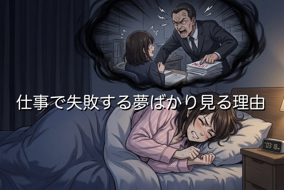 仕事で失敗する夢ばかり見るのはなぜ？ストレスが原因なのか徹底解説