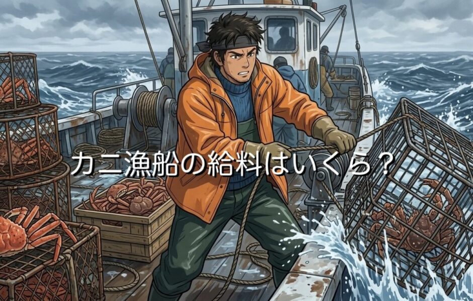 カニ漁船の給料は安い？高い？バイトで働いた場合の年収を徹底解説