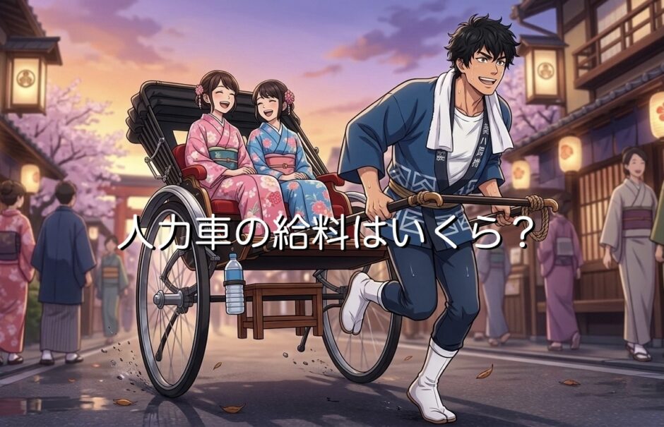 人力車の給料は安い？高い？正社員とバイトの時給を徹底解説
