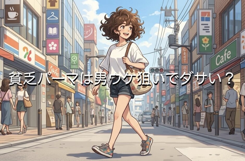 貧乏パーマは男ウケ狙いでダサい？お金をかけないヘアスタイルを徹底解説