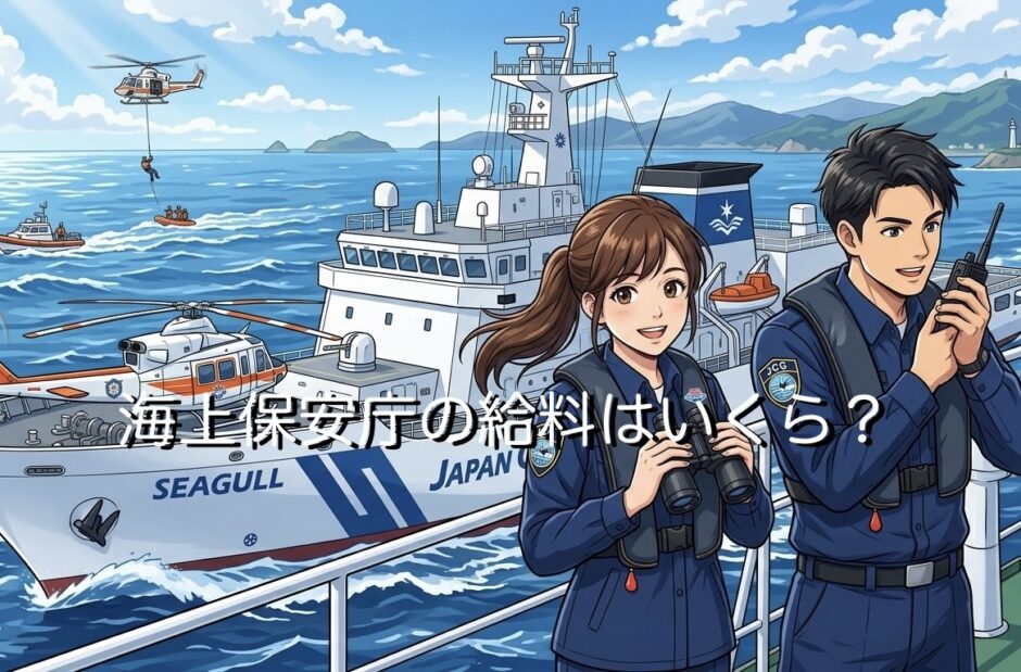 海上保安庁の給料は安い？高い？エリートや高卒の年収を徹底解説