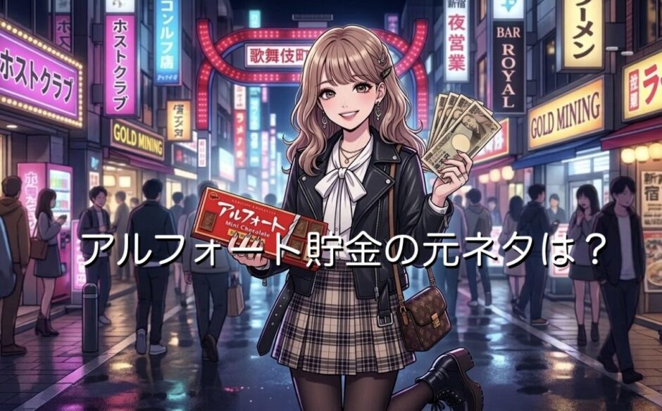 アルフォート貯金の元ネタは？なぜホスト狂いの女性がやるのか徹底解説