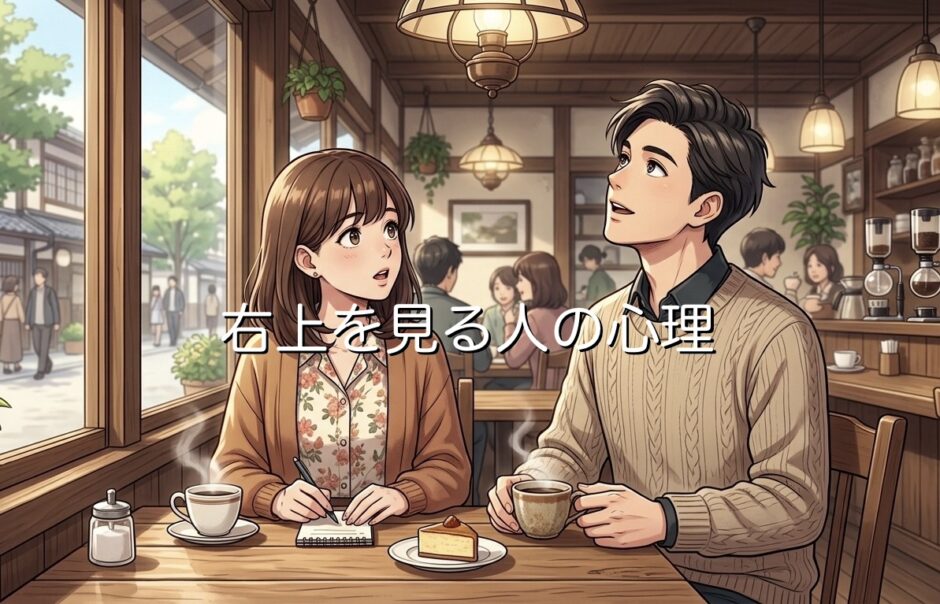 右上を見る人の心理！嘘をつく視線の癖を男性と女性で徹底解説