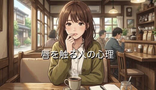 唇を触る人の心理！会話中の触る仕草の意味を男性と女性で徹底解説