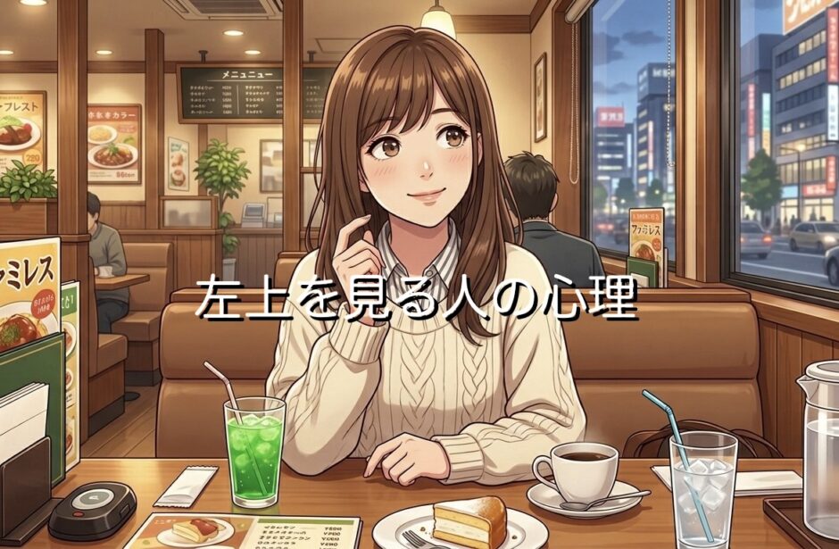 左上を見る人の心理！脳が思い出す視線の動きなのか男性と女性で徹底解説