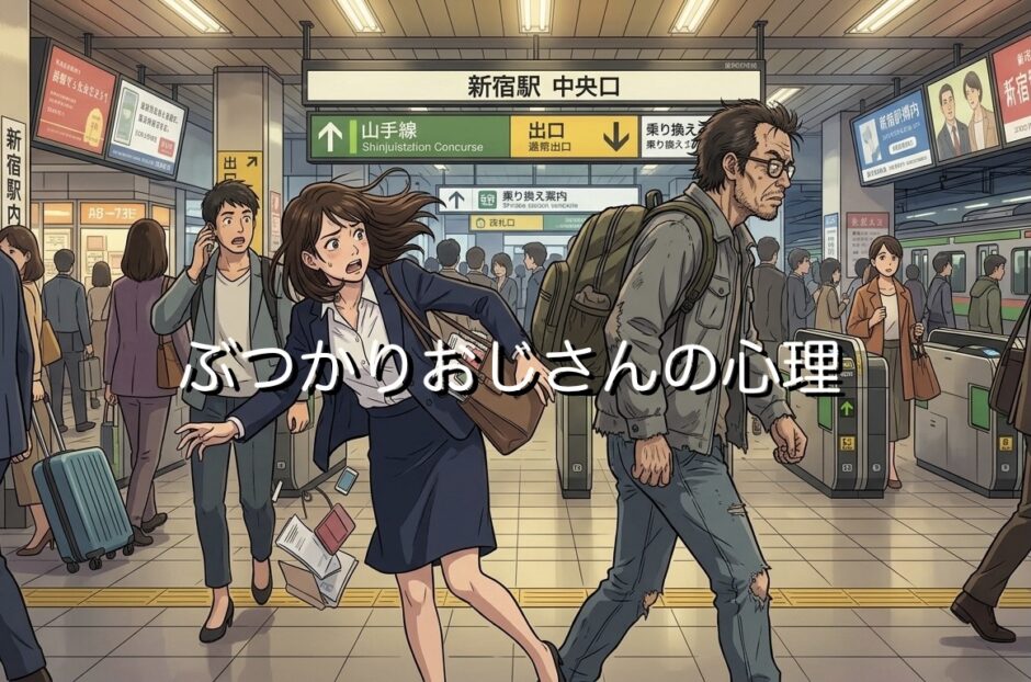 ぶつかりおじさんの心理！わざとぶつかる理由や対策を徹底解説