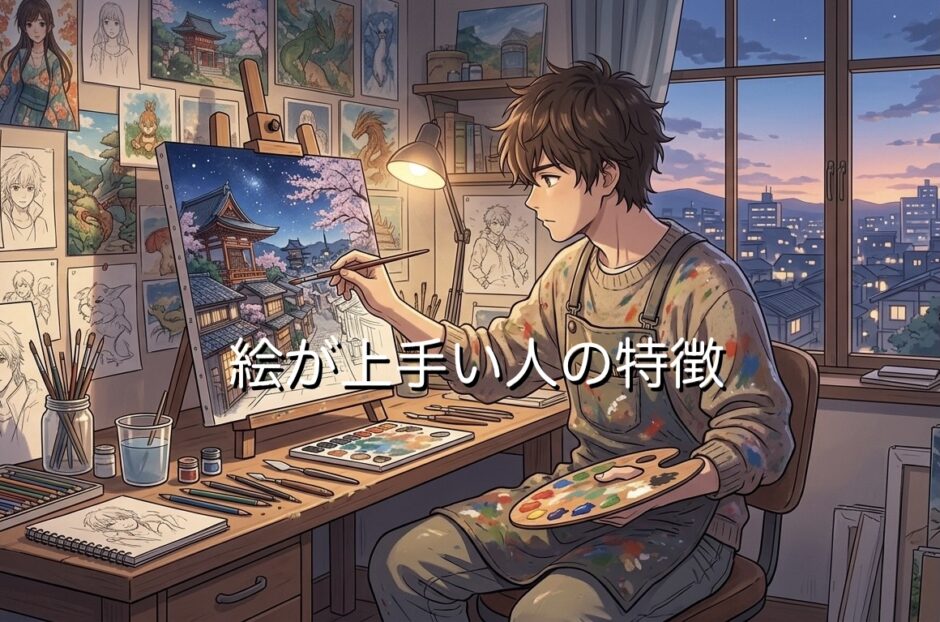 絵が上手い人の特徴！なぜ頭おかしいと言われる？男性と女性の性格を徹底解説